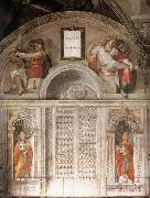 Michelangelo Buonarroti Lunette and Popes